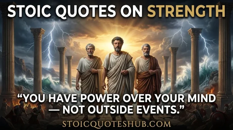 135+ Powerful Stoic Quotes on Strength to Build Inner Power, Courage & Resilience