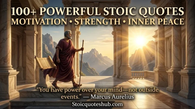 100+ Powerful Stoic Quotes for Motivation, Strength & Inner Peace
