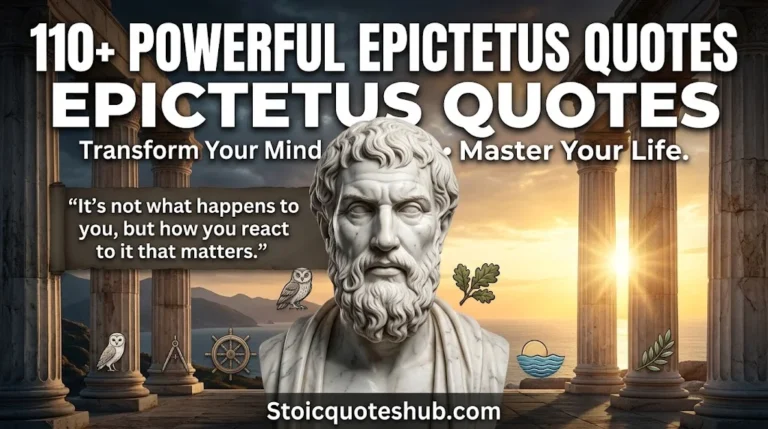 110+ Powerful Stoic Quotes from Epictetus to Transform Your Mind & Master Your Life
