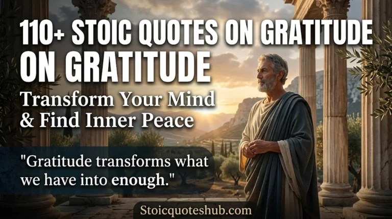 110+ Powerful Stoic Quotes on Gratitude to Transform Your Mind & Find Inner Peace