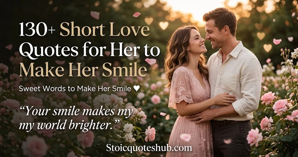 130+ Short Love Quotes for Her to Make Her Smile