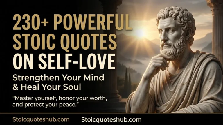 230+ Powerful Stoic Quotes on Self-Love to Strengthen Your Mind & Heal Your Soul