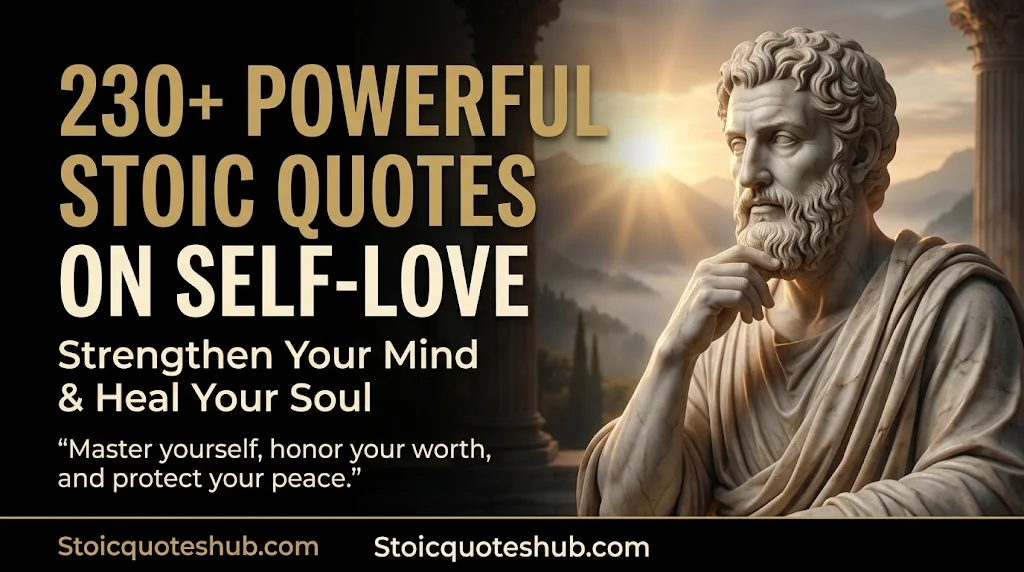 230+ Powerful Stoic Quotes on Self-Love to Strengthen Your Mind & Heal Your Soul