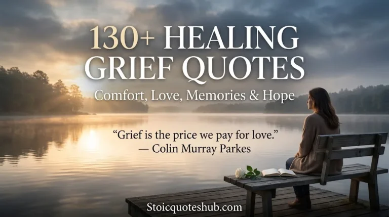 130+ Healing Grief Quotes to Comfort Your Heart in Dark Times