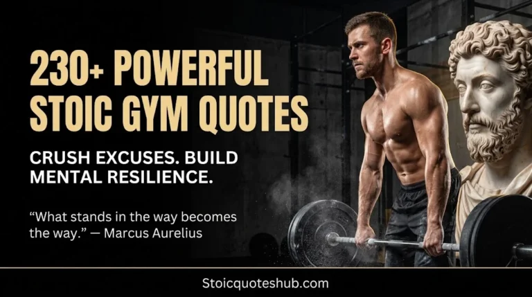 230+ Powerful Stoic Gym Quotes to Crush Excuses and Build Mental Resilience