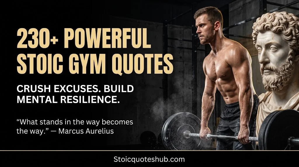 230+ Powerful Stoic Gym Quotes to Crush Excuses and Build Mental Resilience