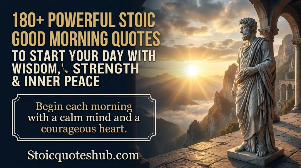 180+ Powerful Stoic Good Morning Quotes to Start Your Day with Wisdom, Strength & Inner Peace
