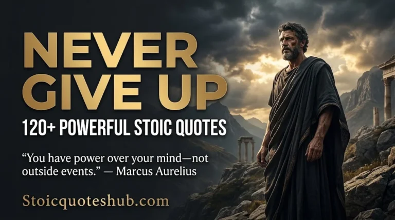 120+ Powerful Stoic Quotes About Never Giving Up