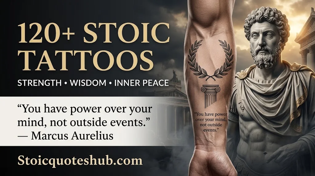 120+ Powerful Stoic Quotes Tattoos for Strength, Wisdom & Inner Peace