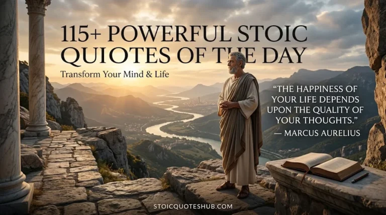 115+ Powerful Stoic Quotes of the Day to Transform Your Mind & Life