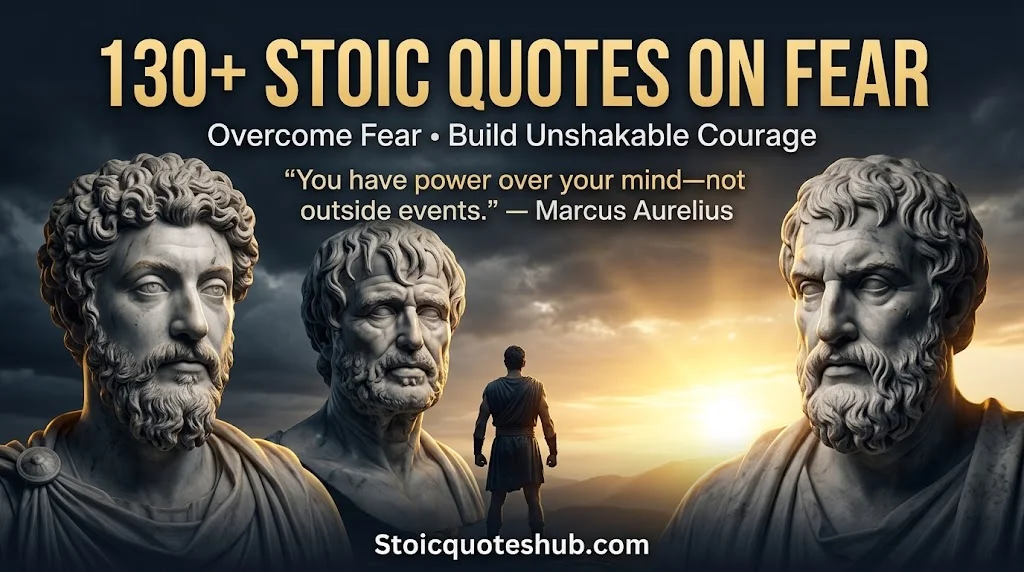 130+ Powerful Stoic Quotes on Fear to Overcome Anxiety & Build Unshakable Courage
