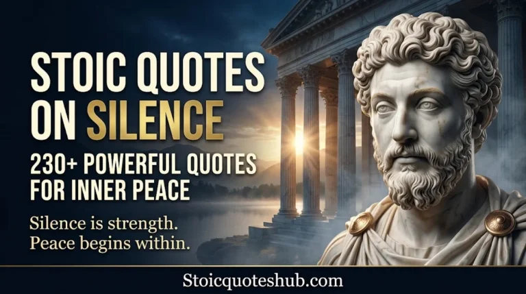 230+ Powerful Stoic Quotes on Silence to Master Your Mind & Find Inner Peace