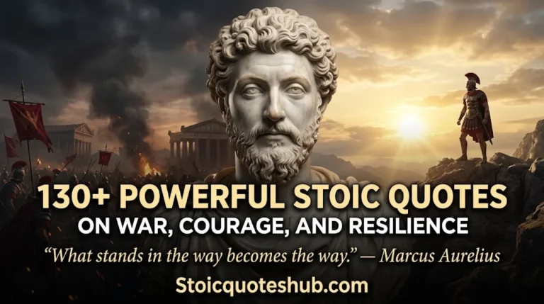 130+ Powerful Stoic Quotes on War, Courage, and Resilience